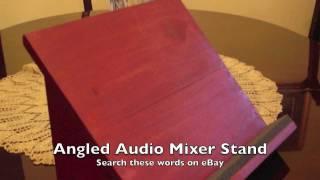 Angled audio mixer stand for Allen & Heath ZED 10