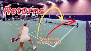 Mastering the RETURNS in pickleball - This is why you might be struggling against bangers!
