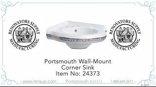 Cobalt Portsmouth Wall Mount Corner Sink | Renovator's Supply