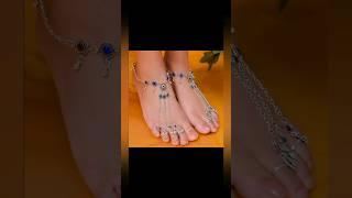 Fancy Toe ring payal design/Designer Toe ring Anklets #viral #payal #trending plz subscribe