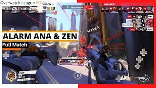 ALARM ANA & ZENYATTA POV | Fusion vs Dragons - Countdown Cup | OWL Season 2021 Week 12