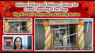 Balloons Decoration and Ribbon Cutting for Grand Opening of Pet shop Store