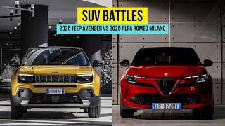 2025 Alfa Romeo Milano vs 2025 Jeep Avenger Comparison | SUV Battles! | MotorNation