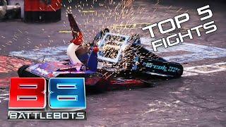 Top 5 Fights from BattleBots World Championship VII | Riptide, Minotaur, Fusion & More