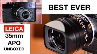 Is The New Leica APO f2 35mm Summicron The BEST And MOST Versatile M lens ever? UNBOXING