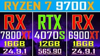 RX 7800XT vs RTX 4070 SUPER vs RX 6900XT || NEW DRIVER || PC GAMES TEST ||