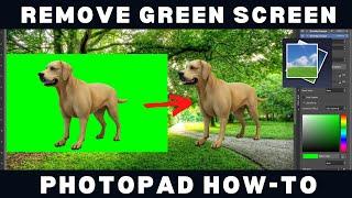 How To Remove Green Screen - PhotoPad Tutorial