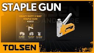 TOLSEN Staple Gun Heavy Duty 3 in 1 Manual Brad Nailer