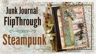 Showcased! No Kit Steampunk Junk Journal. (SOLD)