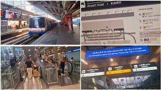 Bangkok Airport To City Travel Guide / By Train Red line And BTS/ Local Texi/ Cheapest One / HINDI