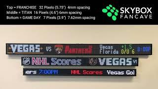 Skybox FanCave LED Ticker Comparison