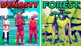 DYNASTY WARRIORS vs GREAT FOREST - Totally Accurate Battle Simulator | TABS