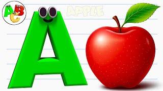  ABC Phonics Song | A for Apple  B for Ball  C for Cat  | Fun ABC Learning for Kids