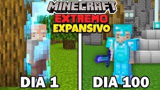 Sobreviví 100 DÍAS Minecraft Hardcore en un BORDE 1x1