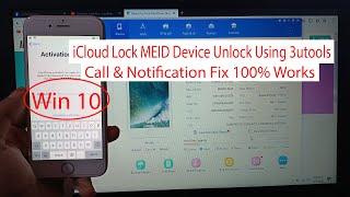 [Dec 21] Windows iCloud Lock MEID Device Unlock Using 3utools !! Call & Notification Fix 100% Works