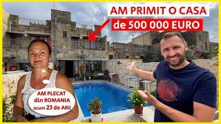 Am primit o CASĂ de 500 000 EURO de la o ROMÂNCĂ in MALTA ( viata REALĂ pe insulă)