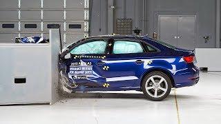 2015 Audi A3 driver-side small overlap IIHS crash test