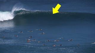 Big Wave Cleans Out The Lineup - Uluwatu