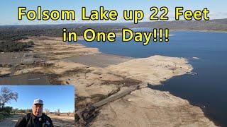 Folsom Lake up 22 feet in 1 week!!!