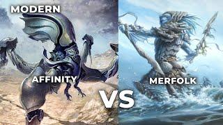 Affinity vs Merfolk (MTG Modern)