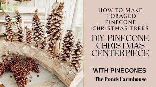 Rustic Pinecones Christmas Tree Centerpiece: Budget Holiday Craft