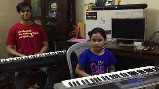 Father Daughter Duo Playing Keyboard | Spinning Wheel | KRMS