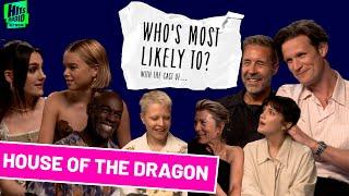 '...Fabien Frankel  !': House Of The Dragon Cast play Who's Most Likely To!