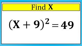 Nice Algebra Math Problem | Find the Value of X | Olympiad