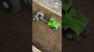 Scratch built powerful RC trucks pulling at the World Championships