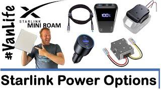 Starlink Mini - Power Options -  12 Volts, USB C and more RV Motorhome Campervan Car Camping