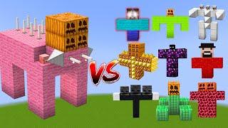 PIGZILLA vs All Minecraft Bosses - Minecraft Mob Battle