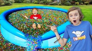 10 Million Orbeez In Our Backyard Pool!