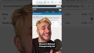 Women’s National Championship Set #iowahawkeyes #caitlinclark #southcarolina #betdsi