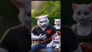 Cat Death of a HeartAttack #shorts #cat #death #heartattack #alone #viralvideo #animals #catlover