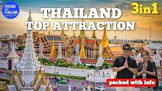 Grand Palace,Emerald Buddha and Reclining Buddha, must visit Bangkok Thailand 