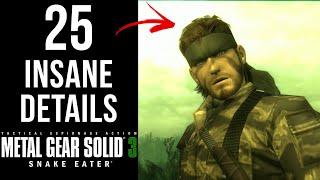 25 INSANE Details in MGS3