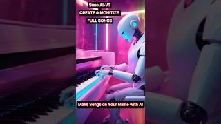 Make money with AI generated Songs using Suno AI #shorts