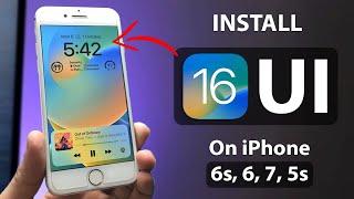 Install iOS 16 UI on iPhone 7, 6s, 6, 5s - iOS 16 Update for older iPhones