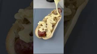This CHEESY SAUSAGE DOG Hack Will Blow Your Mind!  #youtubeshorts #foodhacks #viral #gameday