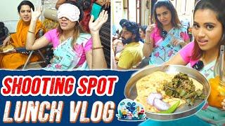 Shooting Lunch Vlog ️ I Fun With பாண்டவர் இல்லம் Team  I Aarthi Subash Vlogs