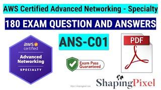 AWS Certified Advanced Networking (ANS-C01) Specialty Exam Question and Answers | Pass ANS-C01 Exam