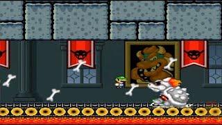 New Super Luigi World: Mario is Missing Again 100% WORLD 8: AMAZING BOWSER'S HELL Part 2