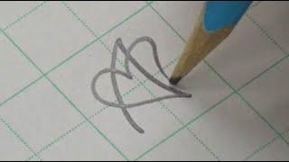 How to write Sweet Heart font with a pencil | English handwriting | Calligraphy