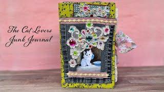 Cat Lovers Junk Journal - Handmade (SOLD)