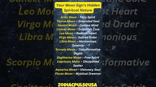 Your Moon Signs Hidden Spiritual Nature  #shorts #ytshorts