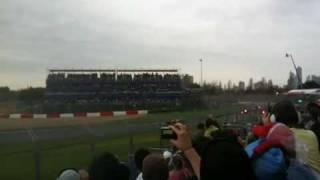 Australian GP race start at first corner smash