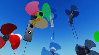Mitsubishi Wall Fan Invention - Spinning Fan Animation
