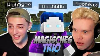 Nooreax, BastiGHG und Wichtiger spielen Minecraft UHC im Trio gegen 250 Zuschauer