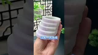咨询加微信:xjc88898台湾LINE:fc2008种色兼备的淡紫手镯，小千就能带走！ #翡翠  #翡翠手镯  #珠宝首饰  #手镯定制