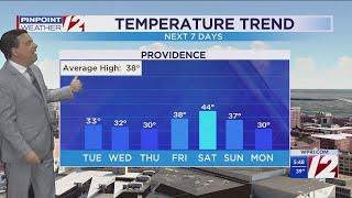 WPRI 12 Weather Forecast 01/13/25  Colder, Windy Starting Tuesday